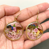 MQ Dangles - Pressed Dried Flowers & Mushroom Floral