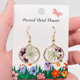 MQ Sml Dangles - Queen Anne's Lace & Lobularia Maritima Flowers