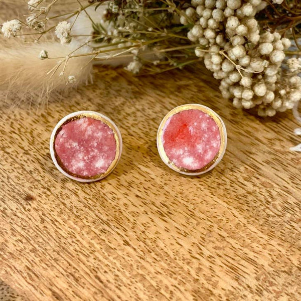 Wolf and Clay Studs - Elizabeth