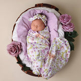 Jersey Wrap & Topknot Set - Isla