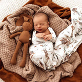 Jersey Wrap & Beanie Set - Koala