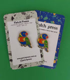 Patch Press Pin - Aus Rainbow Lorikeet