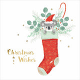 Christmas Card Wallet - Koala Stocking