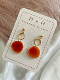 HxH Dangles - Pebble Matte White Marble
