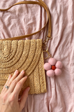 Felt Flower Keychain - Spring Bloom Red