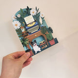 Paper Cut Card - Birthday Typewriter
