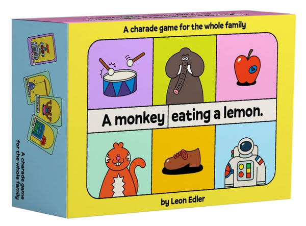 Monkey Eating a Lemon