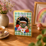 Paper Cut Card - Get Well Tea & Blooms
