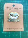 Bridget Farmer Enamel Pin - Hooded Plover Lover