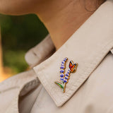 Happily Plants Pin - Butterfly & Lavender