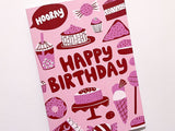 Greeting Card - Happy Birthday Pink