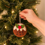 Felt Christmas Ornament - Christmas Pudding