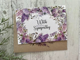 Card - With Deepest Sympathy Lilacs
