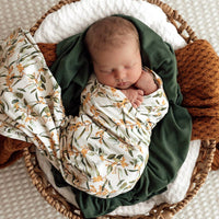 Jersey Wrap & Topknot Set - Golden Wattle