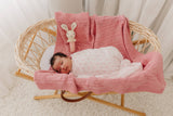 Bunny Knitted Rattle - Blush
