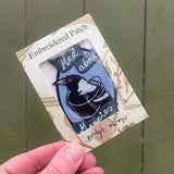Embroidered Patch - Mad About Magpies