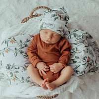 Jersey Wrap & Beanie Set - Eucalypt