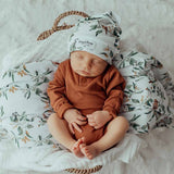 Jersey Wrap & Beanie Set - Eucalypt
