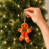 Felt Christmas Ornament - Gingerbread Man