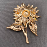 MQ Enamel Brooch - Sunflower