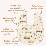Snuggle Bib - Vintage Cars