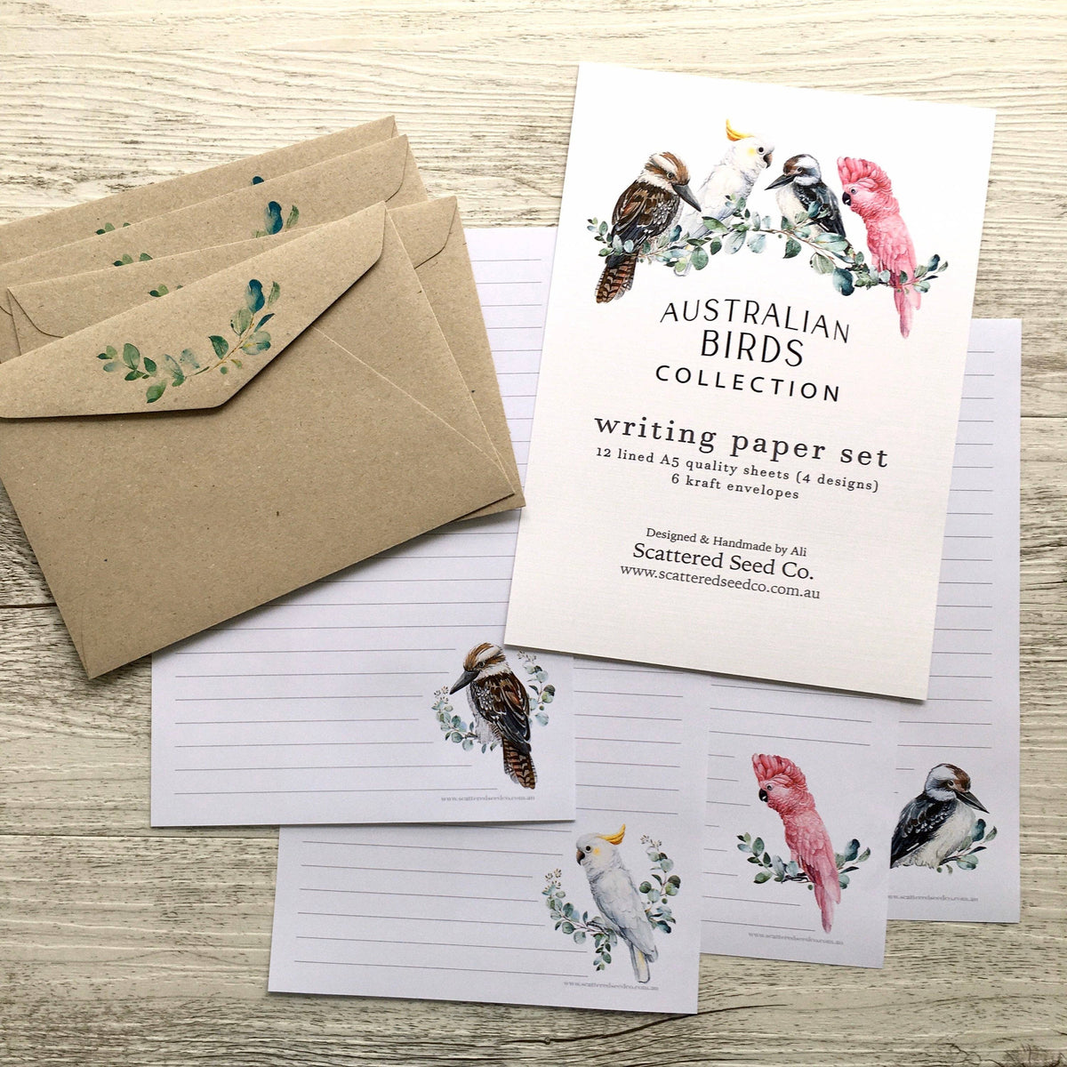 Letter Writing Set - Australian Birds – Mockingbird Lounge