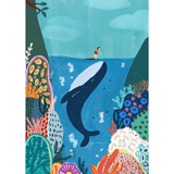 500 Pc Puzzle - The Puzzle Collab - Surfer and Whale