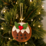 Felt Christmas Ornament - Christmas Pudding