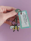 Patch Press Keychain - Native Bee Gold