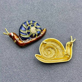 MQ Enamel Brooch - Snail