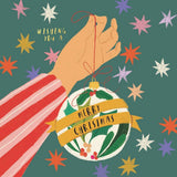 Christmas Card Wallet - Bauble Magic