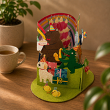 Tall Pop Up - Animal Birthday Party