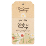 Gift Tag 10 Pack - Christmas Greetings