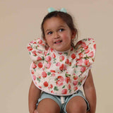 Frill Snuggle Bib - Strawberry