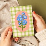 NLO Card - Floral Green Gingham