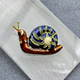 MQ Enamel Brooch - Snail