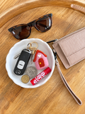 Felt House Keychain - Pink