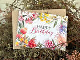 Card - Australian Native Florals Birthday