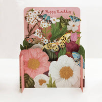Pop Up Card - Birthday Flowers