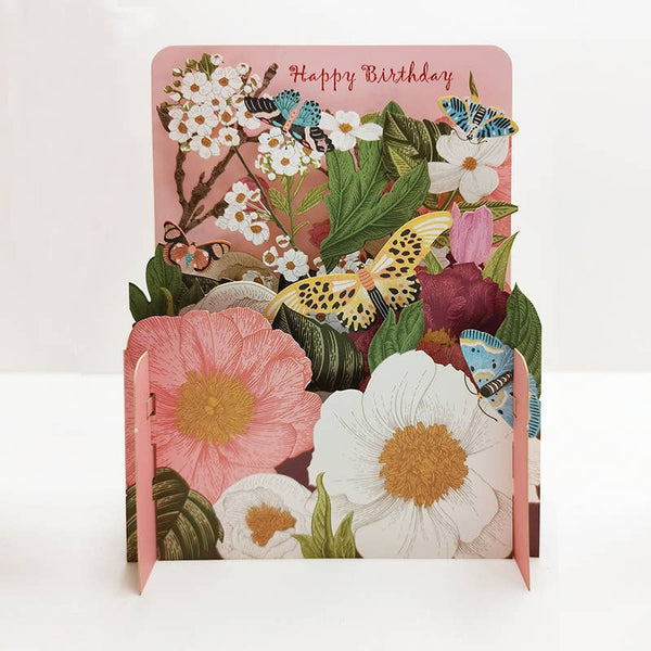 Pop Up Card - Birthday Flowers
