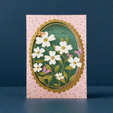 Paper Cut Card - With Sympathy Wildflowers