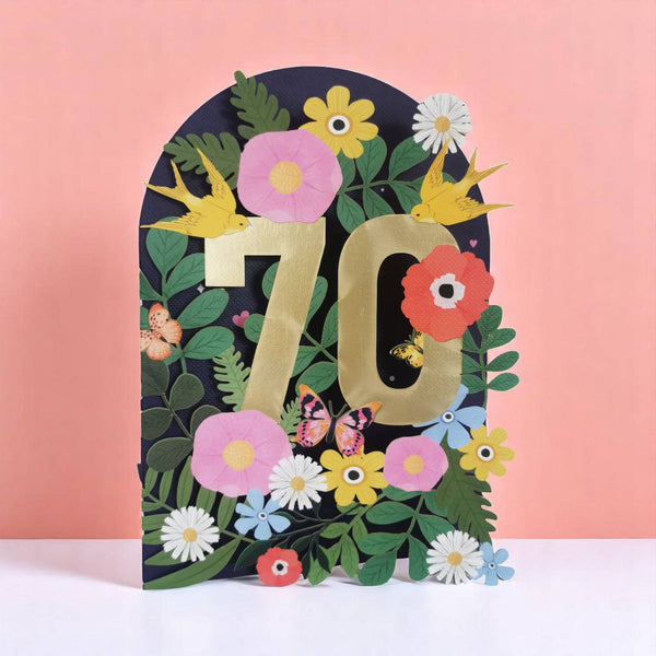Paper Cut Card - Age 70