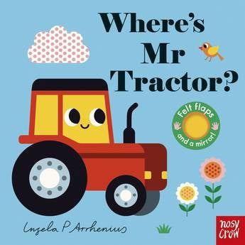 Board Book - Felt Flaps - Where's Mr Tractor?