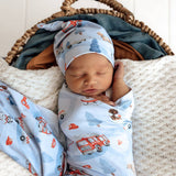 Jersey Wrap & Beanie Set - To The Rescue