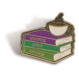 Pin Badge - Pulteney Press (Coffee and Books)