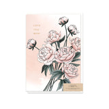 Typoflora Card - Mother's Day Peony Love You Mum