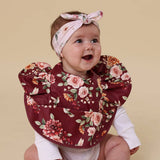 Frill Snuggle Bib - Floral Flutter