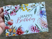 Card - Australian Native Florals Birthday