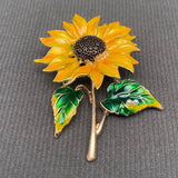 MQ Enamel Brooch - Sunflower