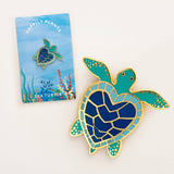 Happily Plants Pin - Sea Turtle Heart